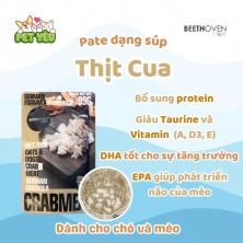 Pate cao cấp dành cho chó và mèo Beethoven - VỊ THỊT CUA
