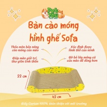 Bàn cào hình ghế Sofa cho mèo