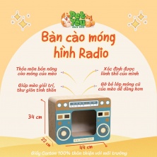 Bàn cào hình RADIO cho mèo