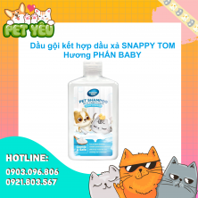 Dầu gội kết hợp dầu xả SNAPPY TOM chai 500ml - hương PHẤN BABY