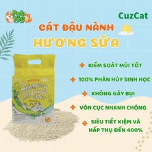 Cát vệ sinh đậu nành CUZCAT - Mùi Sữa