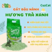 Cát vệ sinh đậu nành CUZCAT - Mùi Trà Xanh 