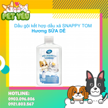 Dầu gội kết hợp dầu xả SNAPPY TOM chai 500ml - hương SỮA DÊ