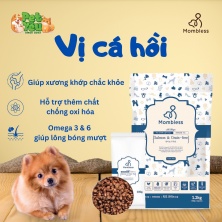 Thức ăn hạt mềm Mombless dành cho chó - Vị Cá Hồi 1.2kg