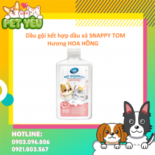 Dầu gội kết hợp dầu xả SNAPPY TOM chai 500ml - hương HOA HỒNG