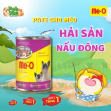 Pate Me-O dành cho mèo - Vị Hải sản nấu đông lon 400G