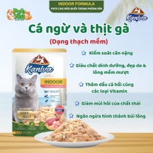 Pate Kaniva Indoor Soft Jelly - Vị Cá ngừ & thịt gà 70g
