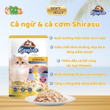 Pate Kaniva Vitamin Ball Soft Jelly - Vị Cá ngừ & cá cơm Shirasu 70g