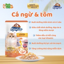 Pate Kaniva Vitamin Ball Soft Jelly - Vị Cá ngừ & tôm 70g