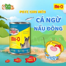 Pate Me-O dành cho mèo - Vị Cá ngừ nấu đông lon 400G