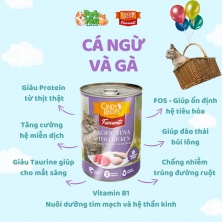 Pate Cindy Recipe Favourite - Vị Cá Ngừ và Gà dành cho mèo trưởng thành