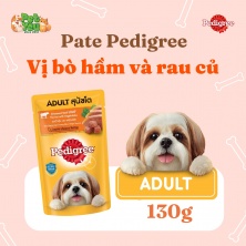 Pate Pedigree dành cho chó trưởng thành - Vị bò hầm & rau củ 130g