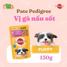 Pate Pedigree dành cho chó con - Vị gà nấu sốt 130g