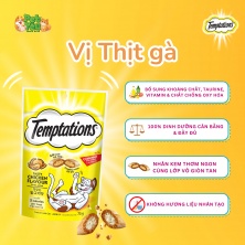 Bánh thưởng cho mèo Temptations - vị Gà túi 75g
