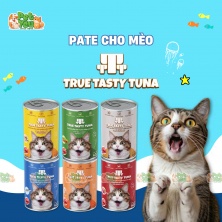 Pate TRUE TASTY TUNA dành cho mèo - Lon 400G