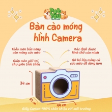 Bàn cào hình CAMERA cho mèo