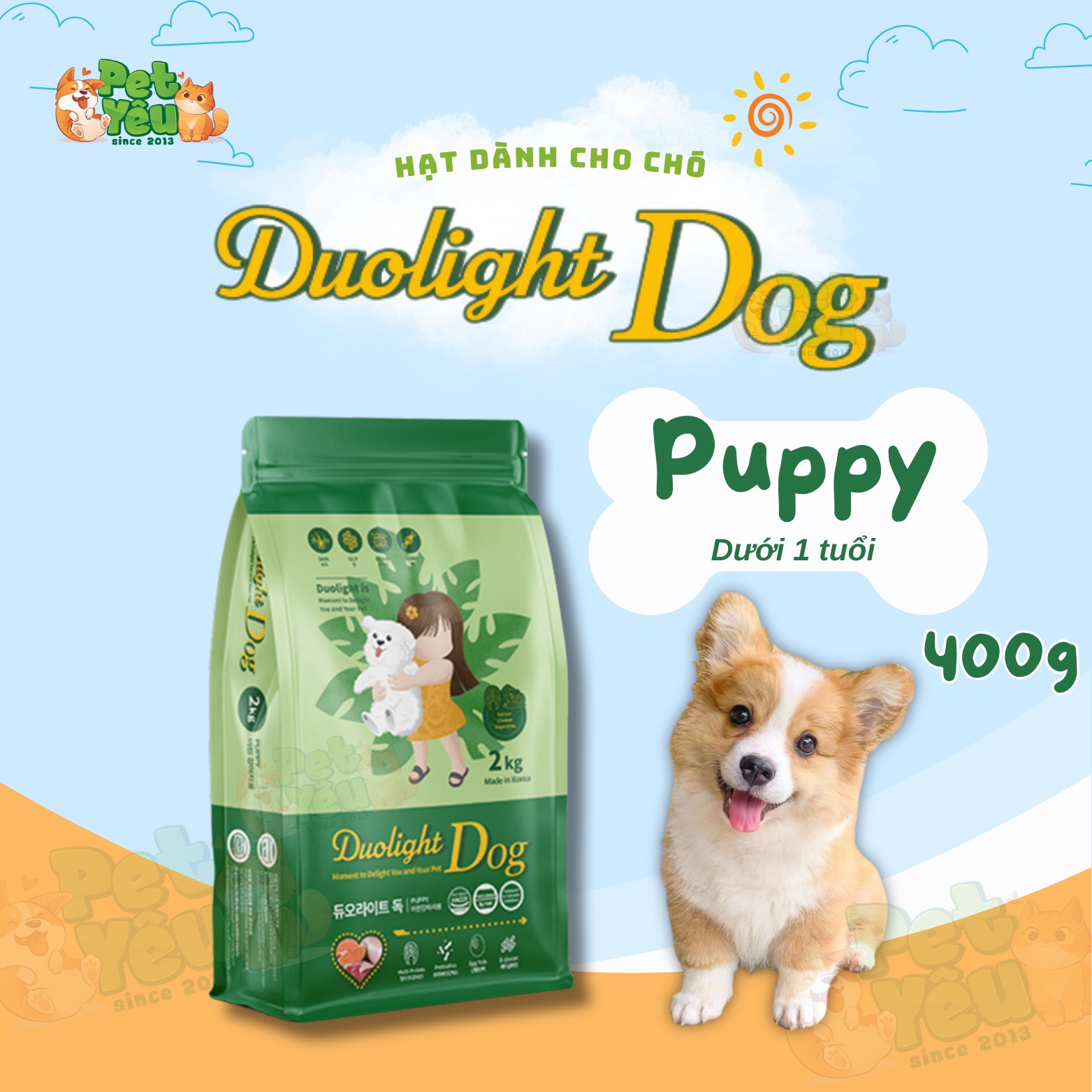 Hạt Duolight Dog dành cho chó con