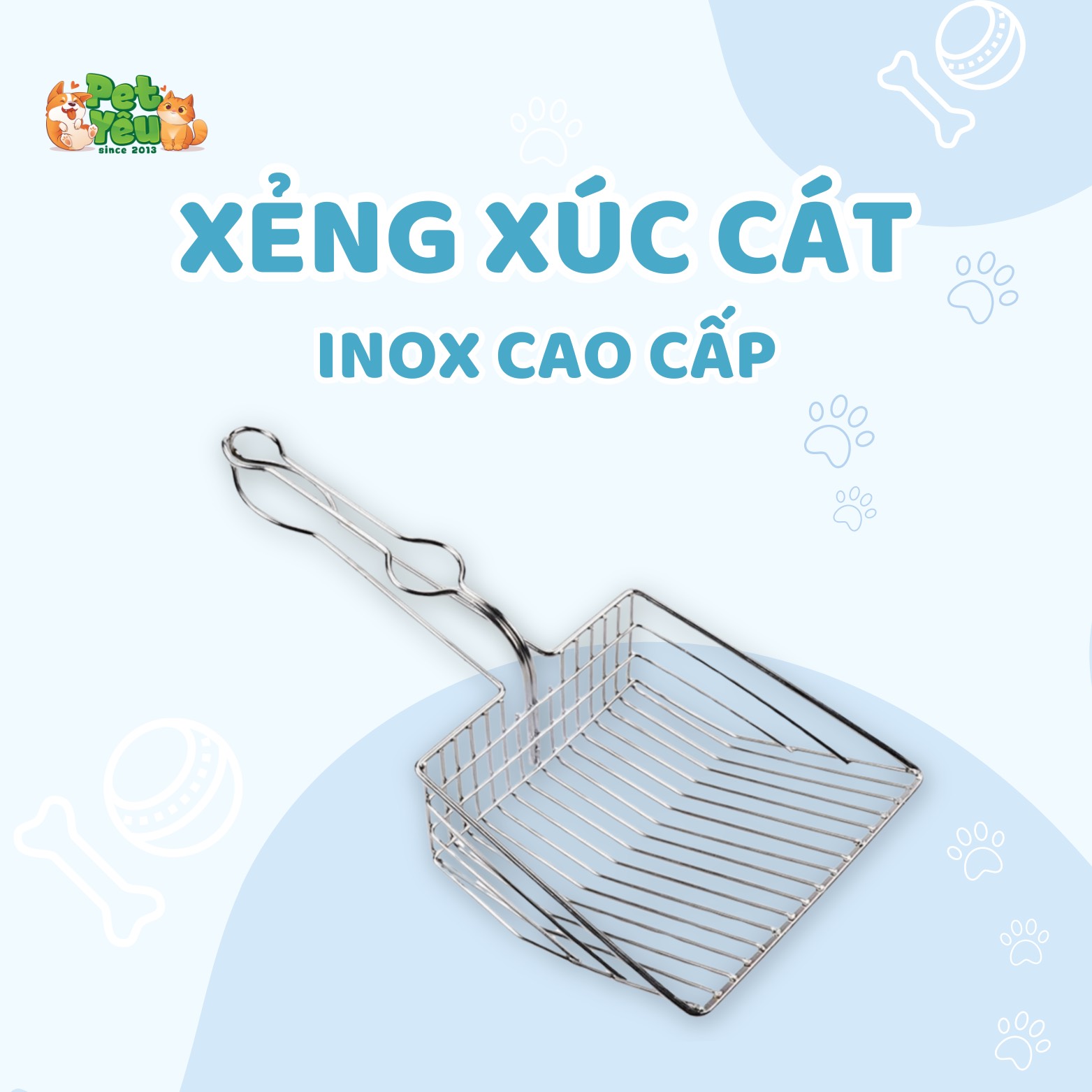 Xẻng xúc cát INOX cao cấp