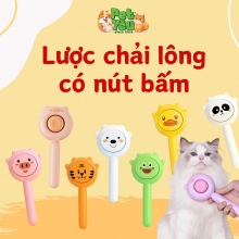 Lược chải lông cho thú cưng có nút bấm 
