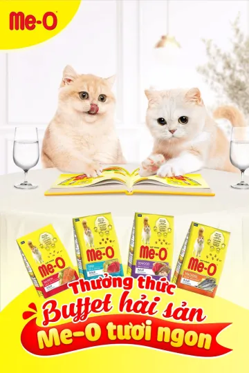 Thức ăn hạt Me-O dành cho mèo ( Túi 350Gr)
