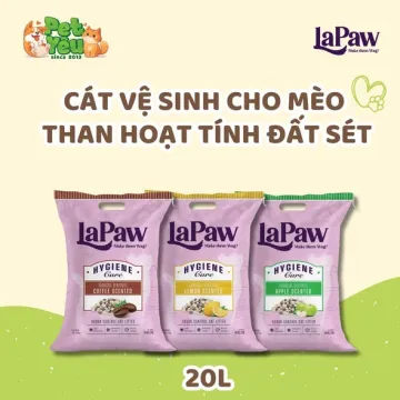Cát Than hoạt tính mix đất sét LaPaw dành cho mèo- 20L