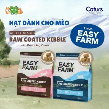 Hạt Cho Mèo Easy Farm-Raw Coated mix Topping