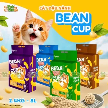Cát đậu nành hữu cơ Bean Cup cho mèo - 8L