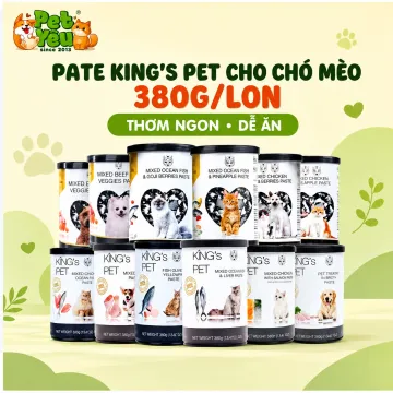 Pate Cao Cấp King's Pet Dành Cho Mèo & Chó - Lon 380G