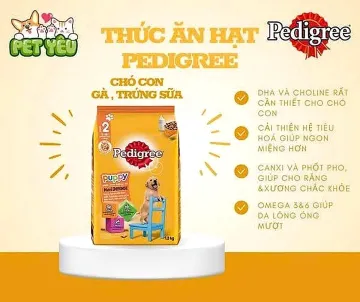 Thức ăn hạt Pedigree dành cho chó con - Túi 1,3Kg
