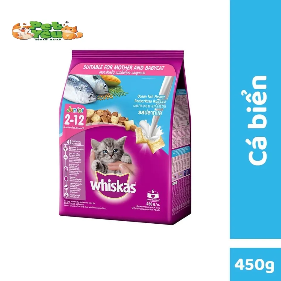 THỨC ĂN HẠT WHISKAS CHO MÈO CON (2-12 THÁNG)