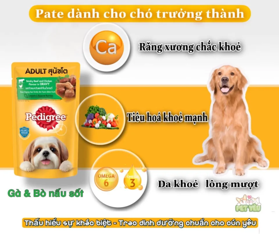 Pate cho chó Pedigree 130G