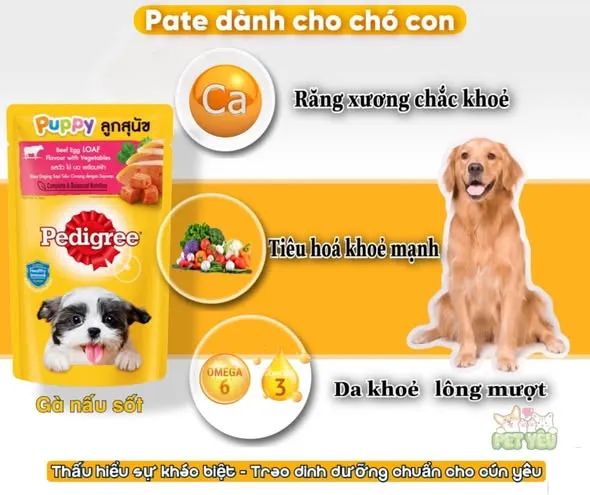Pate cho chó Pedigree 130G