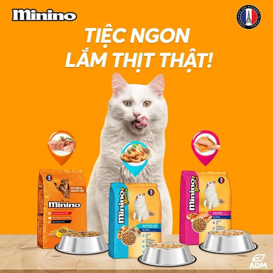 Thức ăn hạt MININO dành cho mèo