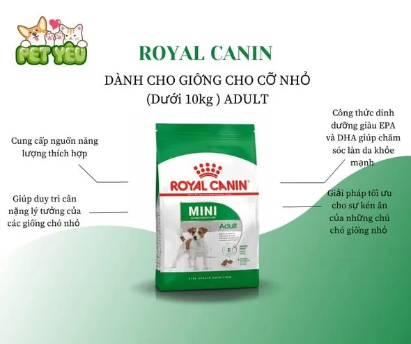 Thức ăn hạt cho giống chó nhỏ Royal Canin