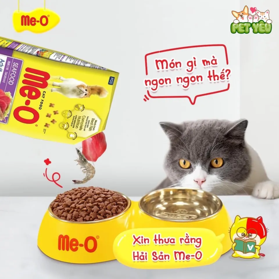 Thức ăn hạt Me-O dành cho mèo mọi độ tuổi ( Túi 1,1Kg-1,2Kg)