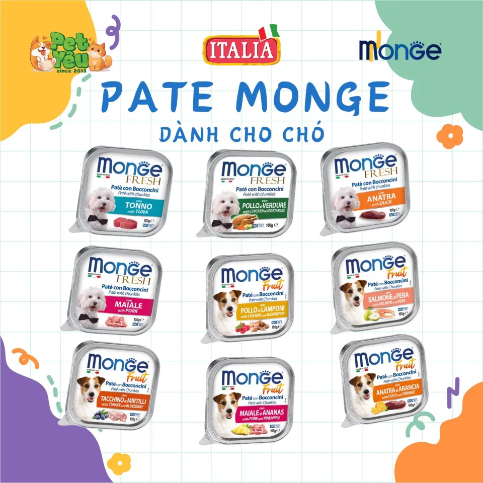 Pate Monge dành cho chó- Hộp 100G