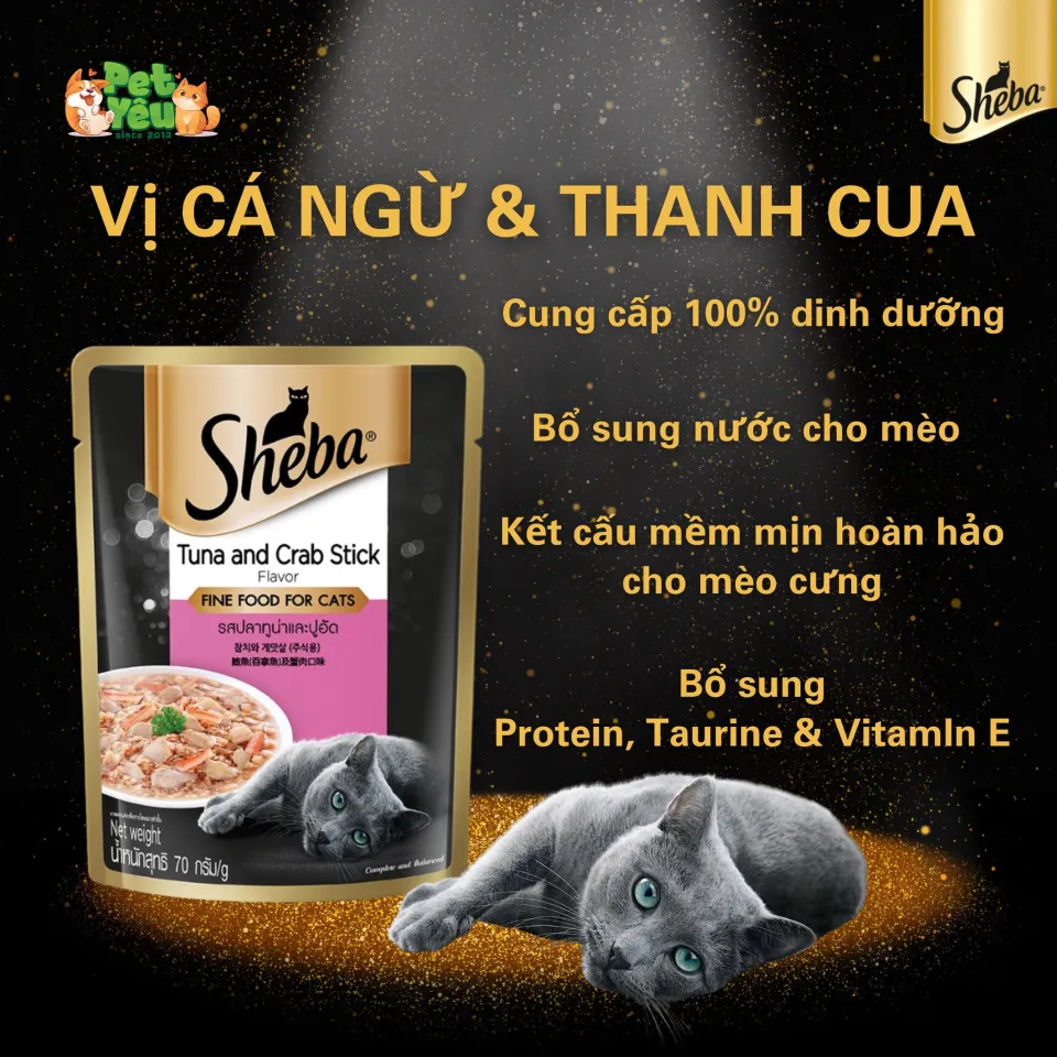 Pate cho mèo SHEBA gói 70g
