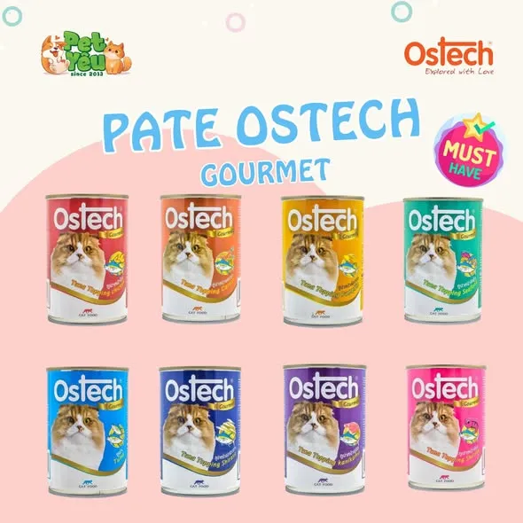 Pate Ostech Gourment dành cho mèo- Lon 400G