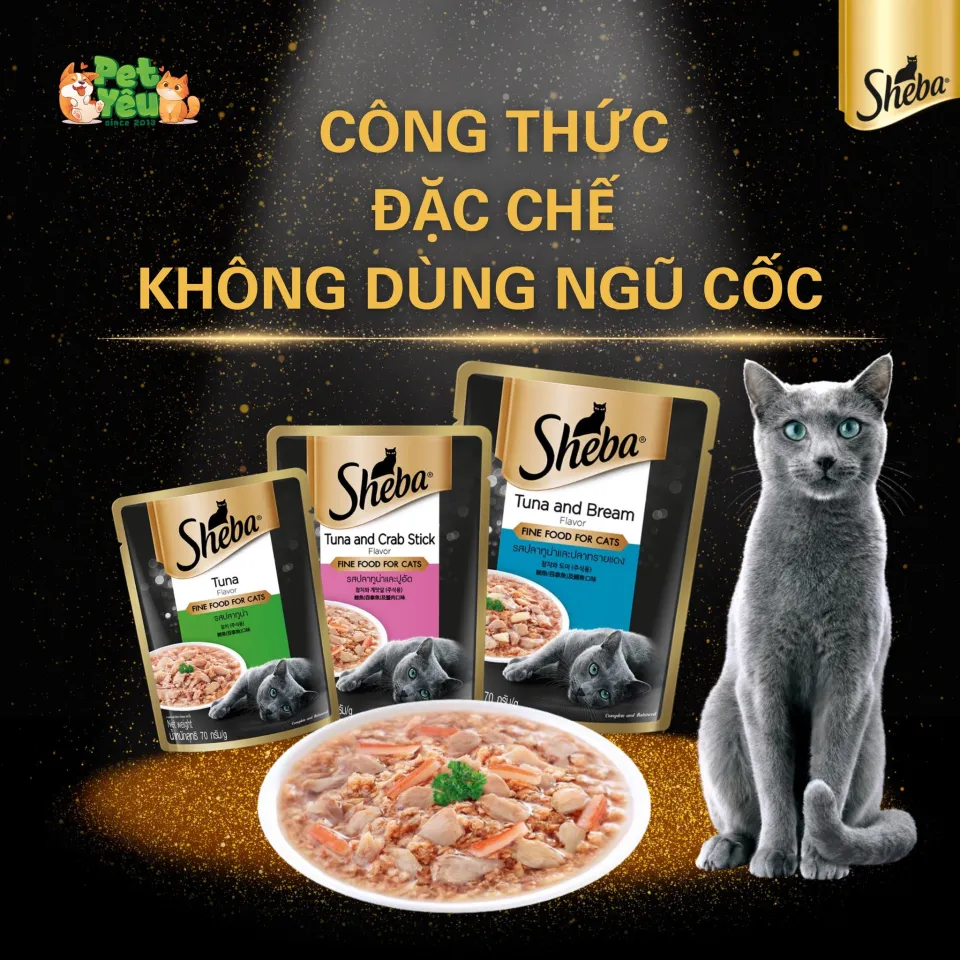 Pate cho mèo SHEBA gói 70g