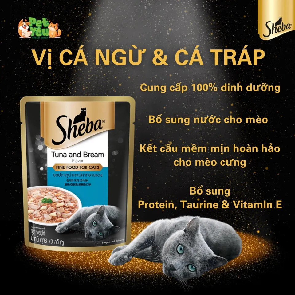 Pate cho mèo SHEBA gói 70g