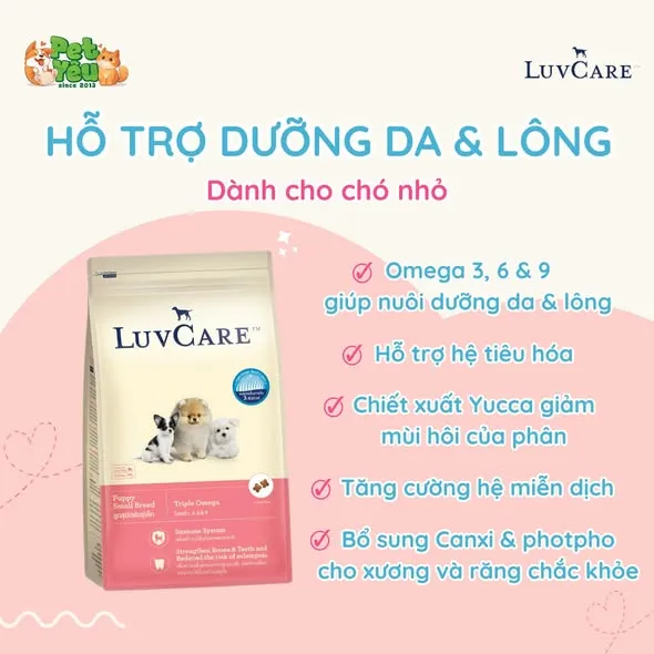 Thức ăn hạt dành cho chó LUVCARE- Dành cho chó giống nhỏ