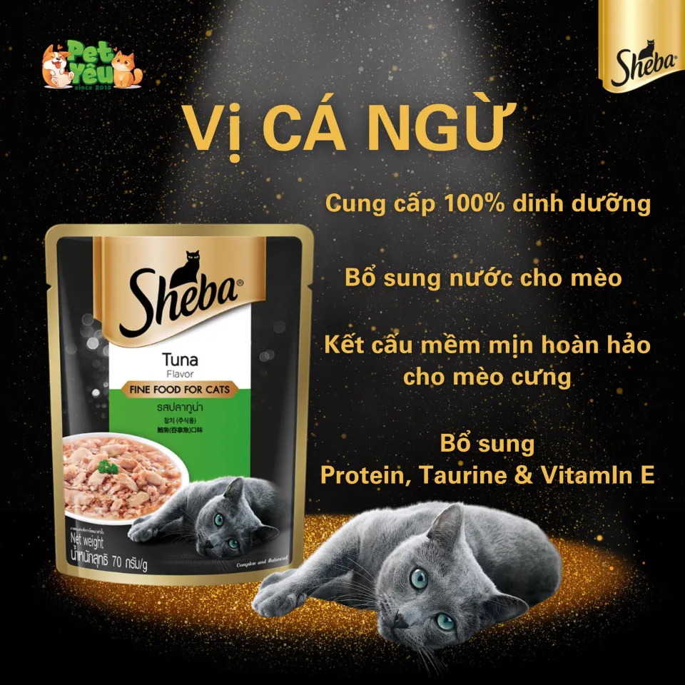Pate cho mèo SHEBA gói 70g