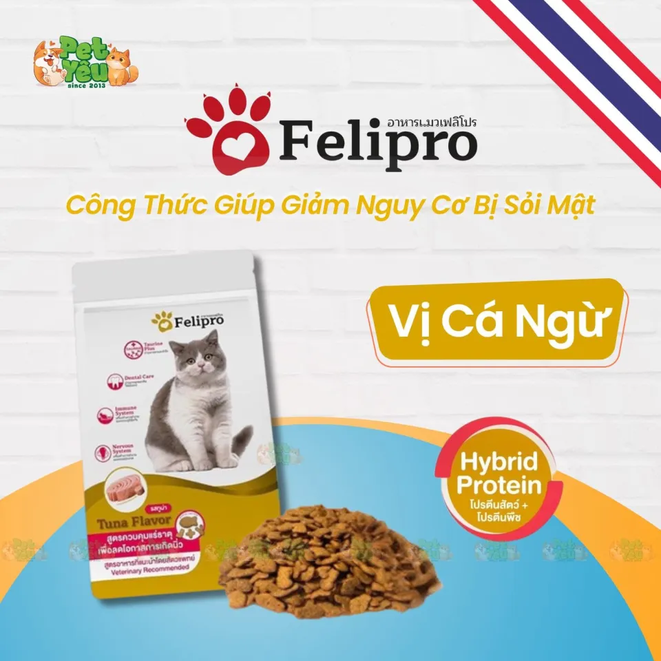 Thức Ăn Hạt Dành Cho Mèo Felipro Nhập Khẩu Thái Lan