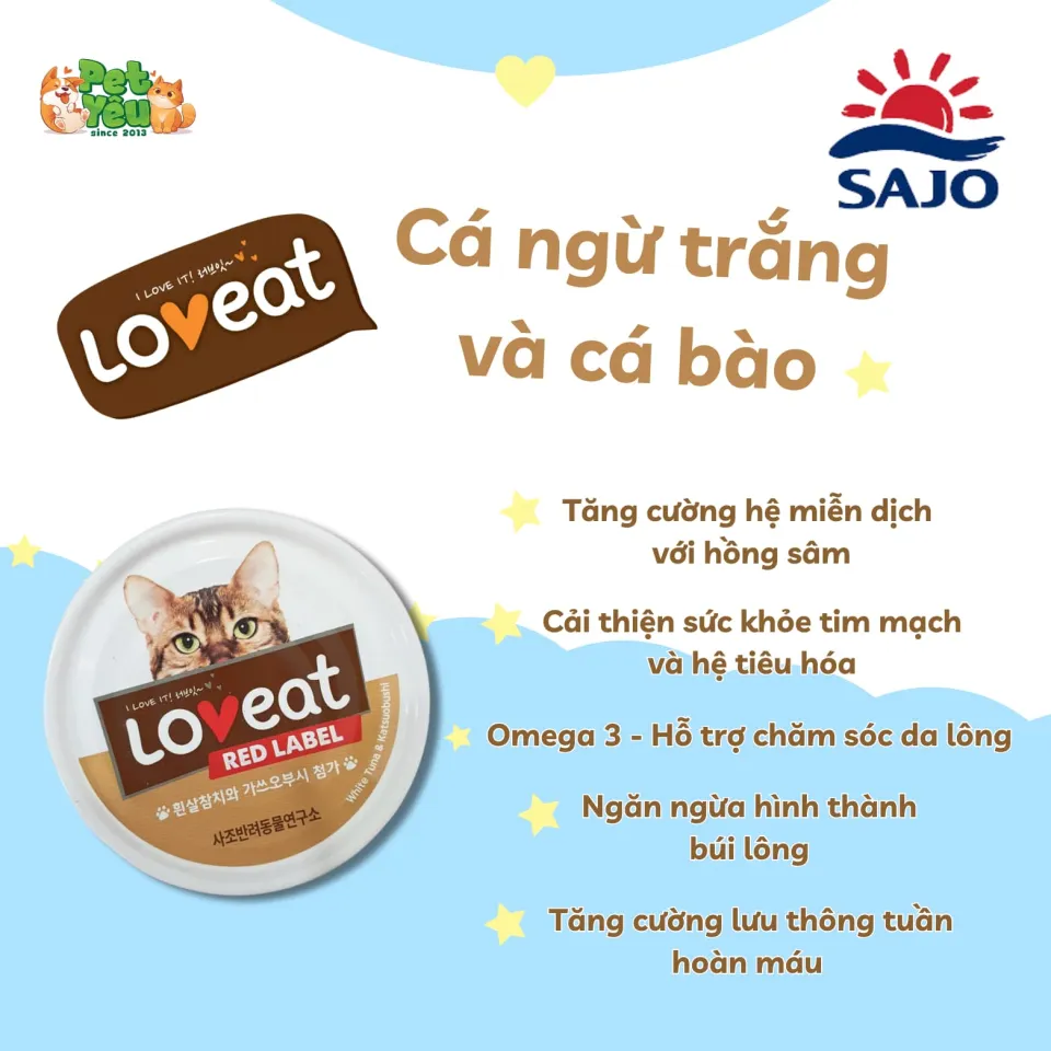 Pate Loveat Hàn Quốc Cho Mèo 160G
