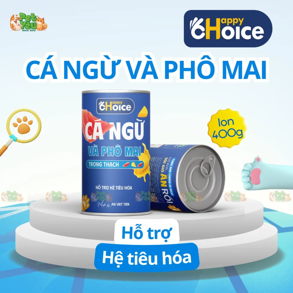 Pate dành cho mèo Happy Choice - Lon 400G