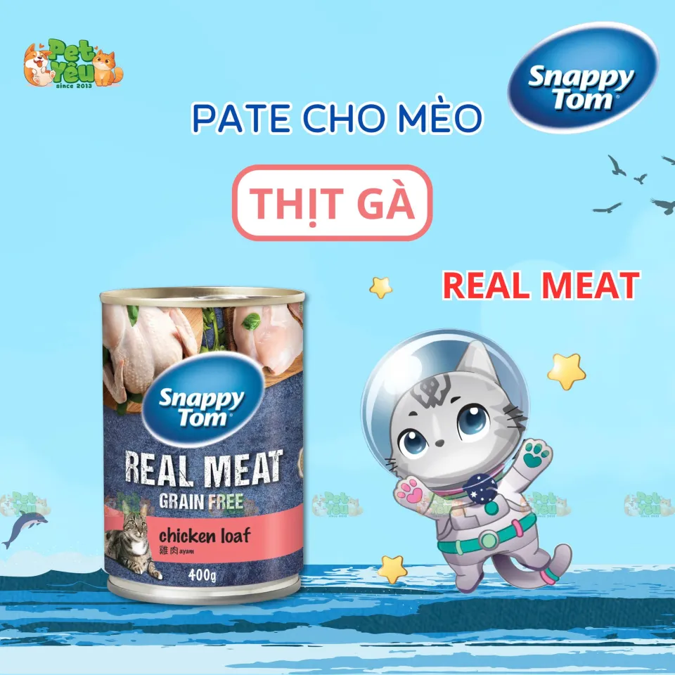 Pate cho mèo Snappy Tom-Lon 400G