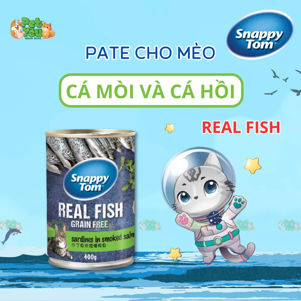 Pate cho mèo Snappy Tom-Lon 400G