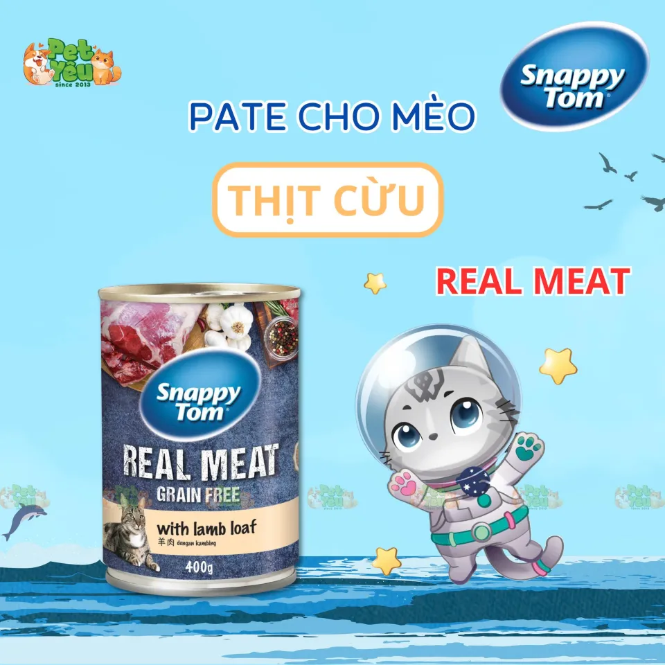 Pate cho mèo Snappy Tom-Lon 400G