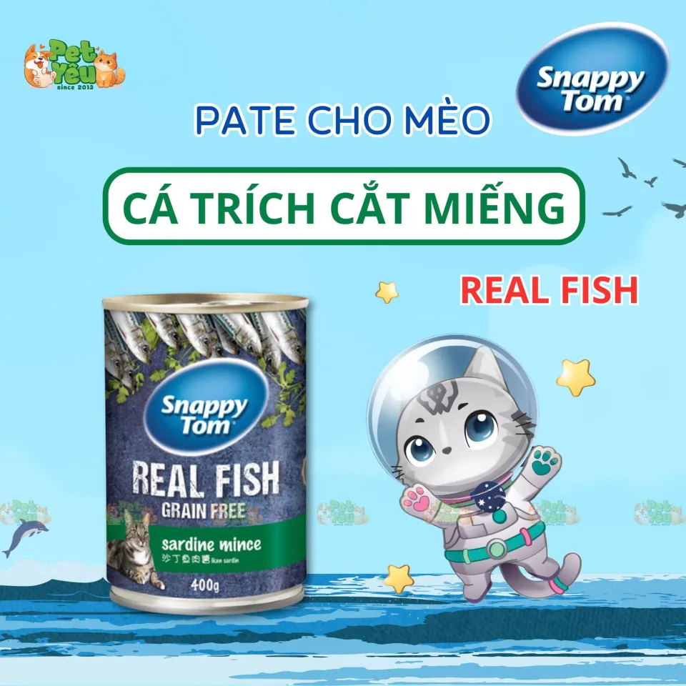 Pate cho mèo Snappy Tom-Lon 400G
