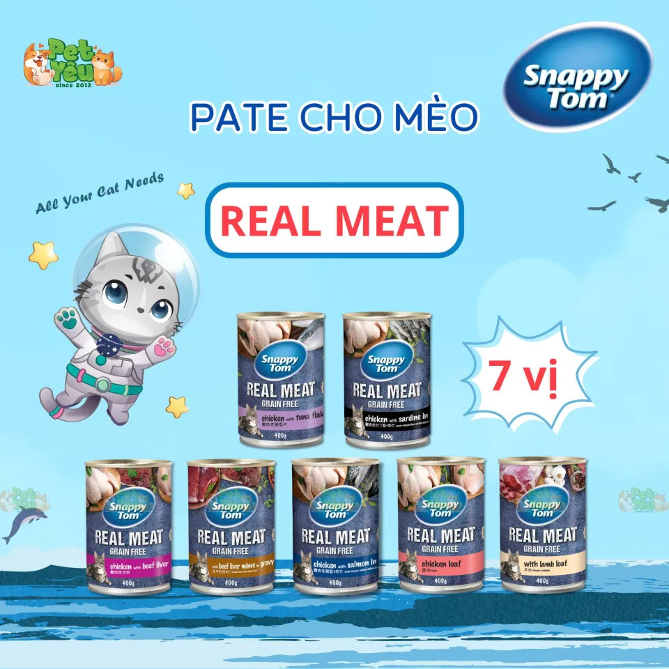 Pate cho mèo Snappy Tom-Lon 400G